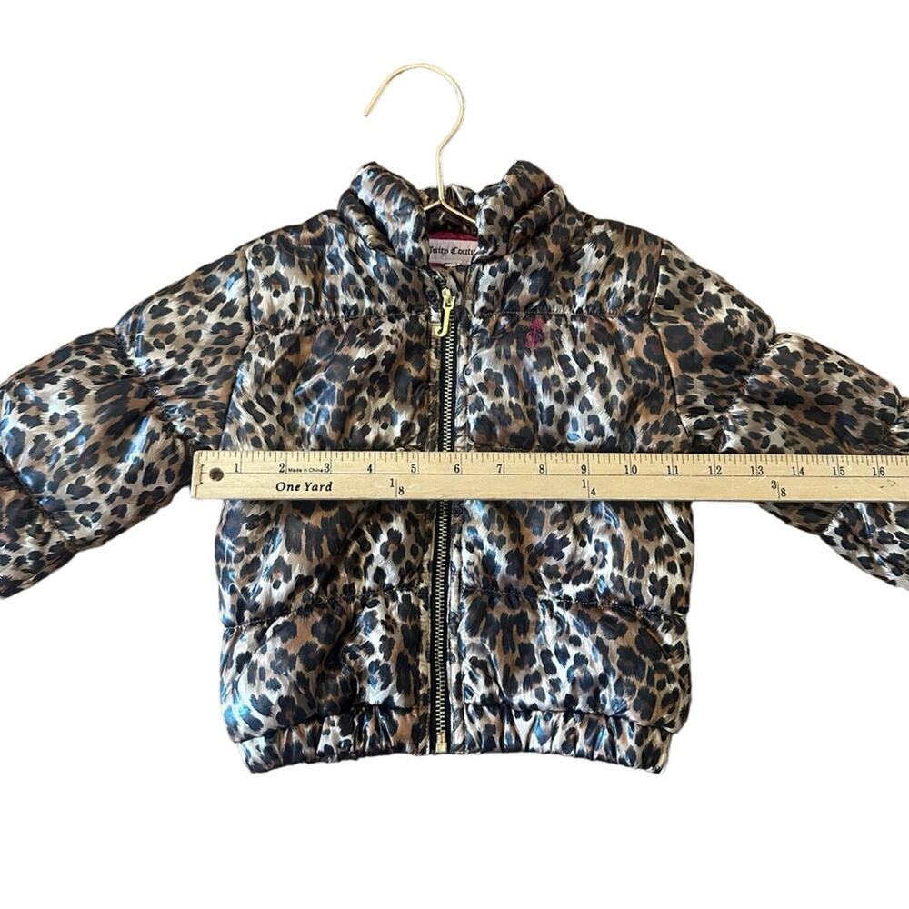 Juicy Couture kids leopard puffer coat size 18 month - Picture 4 of 6